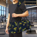 Spring Daffodil Flower Pattern Print Gym Bag