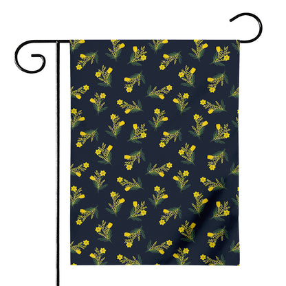 Spring Daffodil Flower Pattern Print House Flag