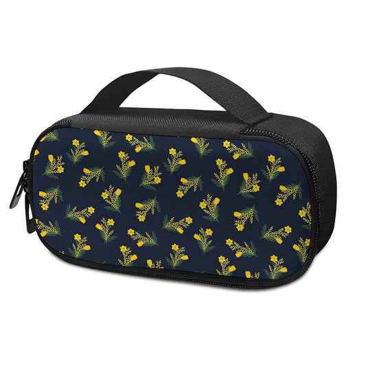 Spring Daffodil Flower Pattern Print Insulin Cooler Travel Case