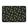 Spring Daffodil Flower Pattern Print Kitchen Mat