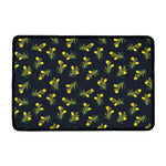 Spring Daffodil Flower Pattern Print Kitchen Mat