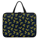 Spring Daffodil Flower Pattern Print Laptop Sleeve With Handle