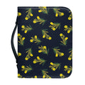 Spring Daffodil Flower Pattern Print Leather Bible Cover