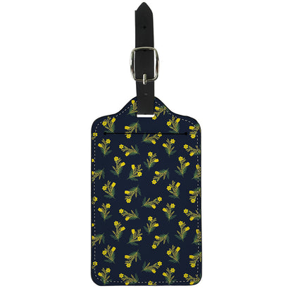 Spring Daffodil Flower Pattern Print Luggage Tag