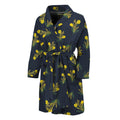 Spring Daffodil Flower Pattern Print Men's Bathrobe