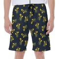 Spring Daffodil Flower Pattern Print Men's Beach Shorts