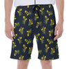 Spring Daffodil Flower Pattern Print Men's Beach Shorts