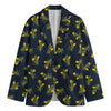 Spring Daffodil Flower Pattern Print Men's Blazer