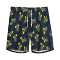 Spring Daffodil Flower Pattern Print Men's Athletic Shorts