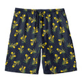 Spring Daffodil Flower Pattern Print Men's Swim Trunks