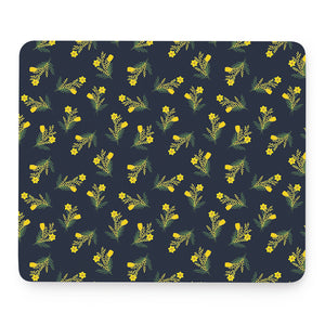 Spring Daffodil Flower Pattern Print Mouse Pad