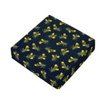 Spring Daffodil Flower Pattern Print Outdoor Seat Cushion Cover