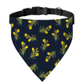 Spring Daffodil Flower Pattern Print Over The Collar Dog Bandana