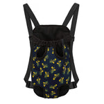 Spring Daffodil Flower Pattern Print Pet Carrier Backpack