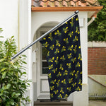 Spring Daffodil Flower Pattern Print Polyester Flag