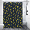 Spring Daffodil Flower Pattern Print Premium Shower Curtain