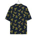 Spring Daffodil Flower Pattern Print Rayon Hawaiian Shirt