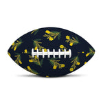 Spring Daffodil Flower Pattern Print Rugby Ball