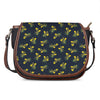 Spring Daffodil Flower Pattern Print Saddle Bag