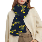 Spring Daffodil Flower Pattern Print Scarf