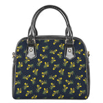 Spring Daffodil Flower Pattern Print Shoulder Handbag