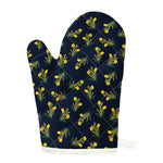 Spring Daffodil Flower Pattern Print Single Oven Mitt