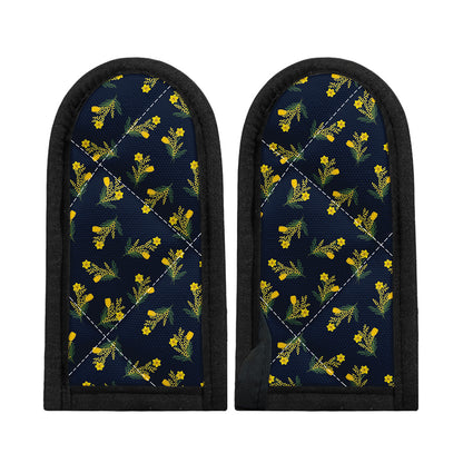 Spring Daffodil Flower Pattern Print Skillet Handle Cover