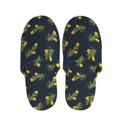 Spring Daffodil Flower Pattern Print Slippers
