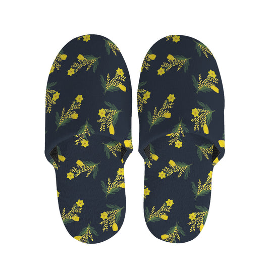 Spring Daffodil Flower Pattern Print Slippers
