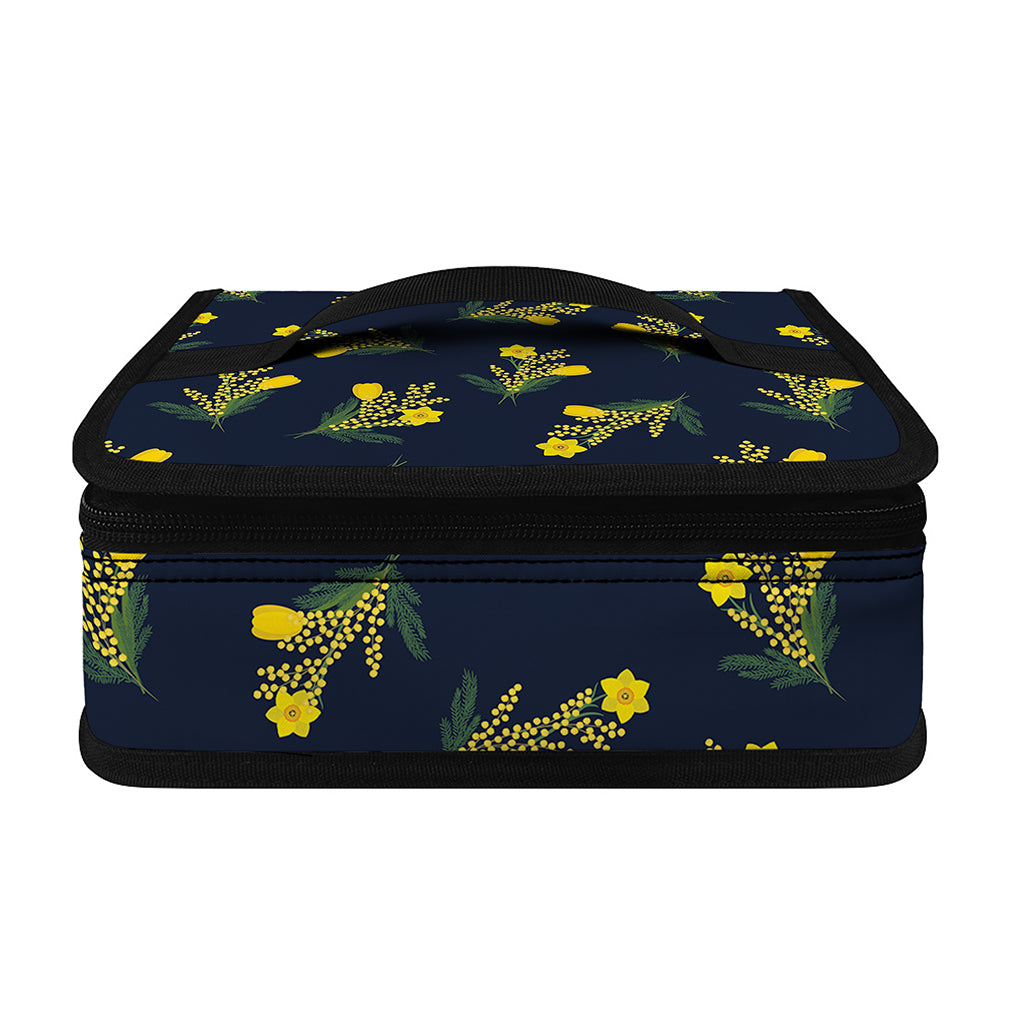 Spring Daffodil Flower Pattern Print Small Lunch Bag