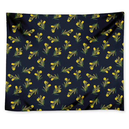 Spring Daffodil Flower Pattern Print Tapestry