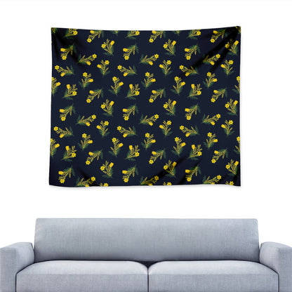 Spring Daffodil Flower Pattern Print Tapestry