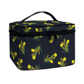 Spring Daffodil Flower Pattern Print Travel Makeup Bag
