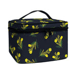 Spring Daffodil Flower Pattern Print Travel Makeup Bag