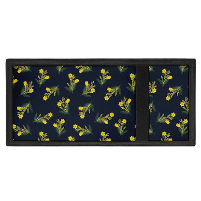 Spring Daffodil Flower Pattern Print Trifold Wallet