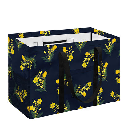 Spring Daffodil Flower Pattern Print Utility Tote Bag