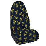 Spring Daffodil Flower Pattern Print Waterproof Car Seat Cover