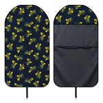 Spring Daffodil Flower Pattern Print Waterproof Car Seat Cover