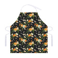 Spring Lily Flowers Pattern Print Adjustable Apron
