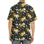 Spring Lily Flowers Pattern Print Aloha Shirt