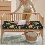 Spring Lily Flowers Pattern Print Baby Crib Sheet