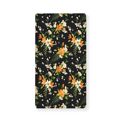 Spring Lily Flowers Pattern Print Baby Crib Sheet