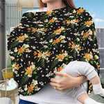 Spring Lily Flowers Pattern Print Baby Seat Cover