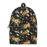 Spring Lily Flowers Pattern Print Backpack