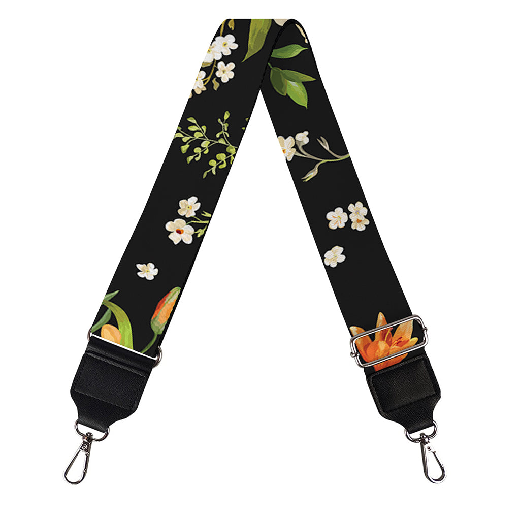 Spring Lily Flowers Pattern Print Bag Strap