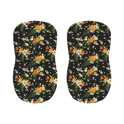 Spring Lily Flowers Pattern Print Bar Stool Covers