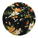 Spring Lily Flowers Pattern Print Basketball