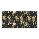 Spring Lily Flowers Pattern Print Beach Towel