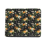 Spring Lily Flowers Pattern Print Bifold Wallet