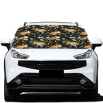 Spring Lily Flowers Pattern Print Car Windshield Snow Cover